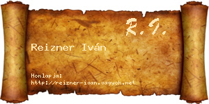 Reizner Iván névjegykártya